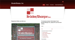 Desktop Screenshot of brudersharpeinc.com